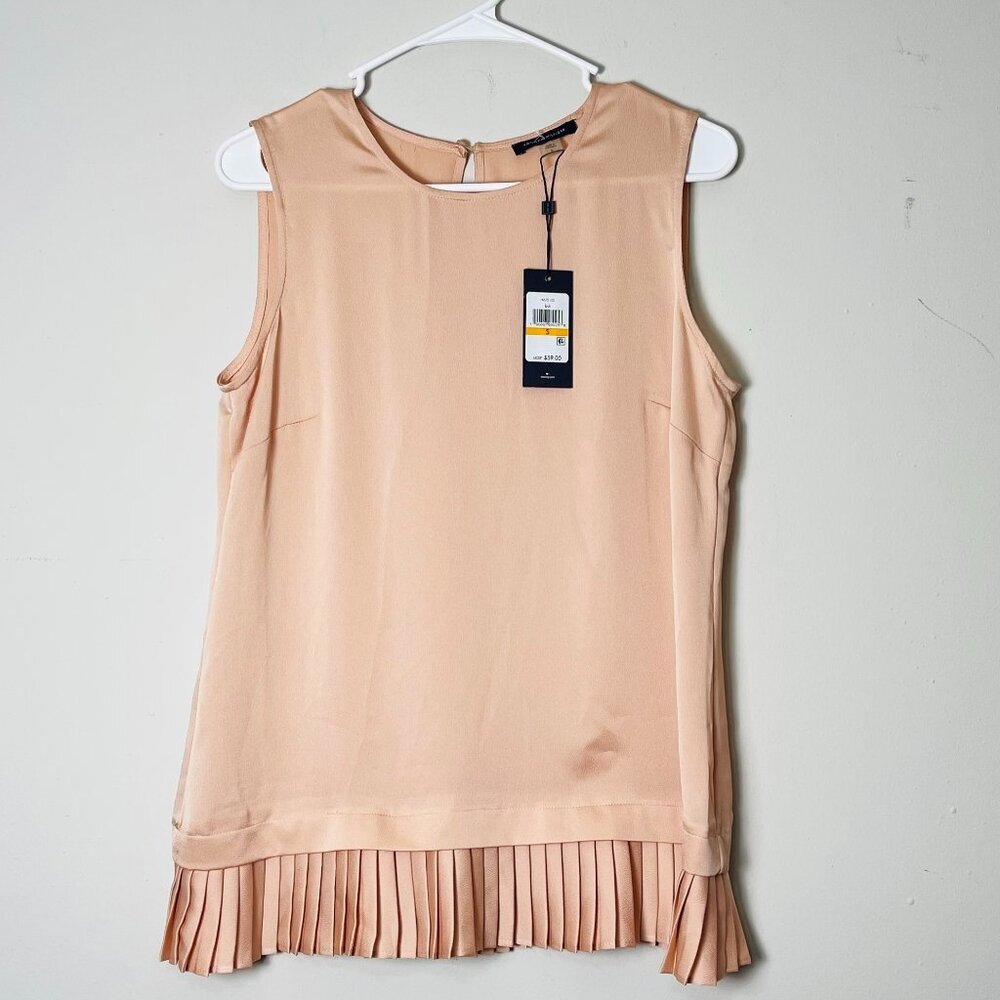 Nwt Tommy Hilfiger Small Dress Ruffle Sleeveless Top Boho Beach Sand Lightweight